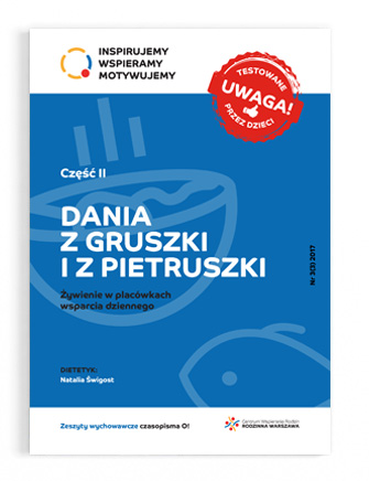 grafika zawierająca tekst "dania z gruszki i z pietruszki"