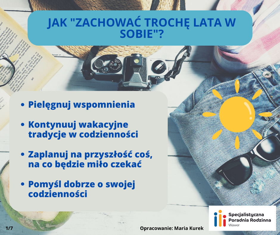grafika z tekstem w tle kapelusz przeciwsłoneczny, okulary przeciwsłoneczne, jeansy