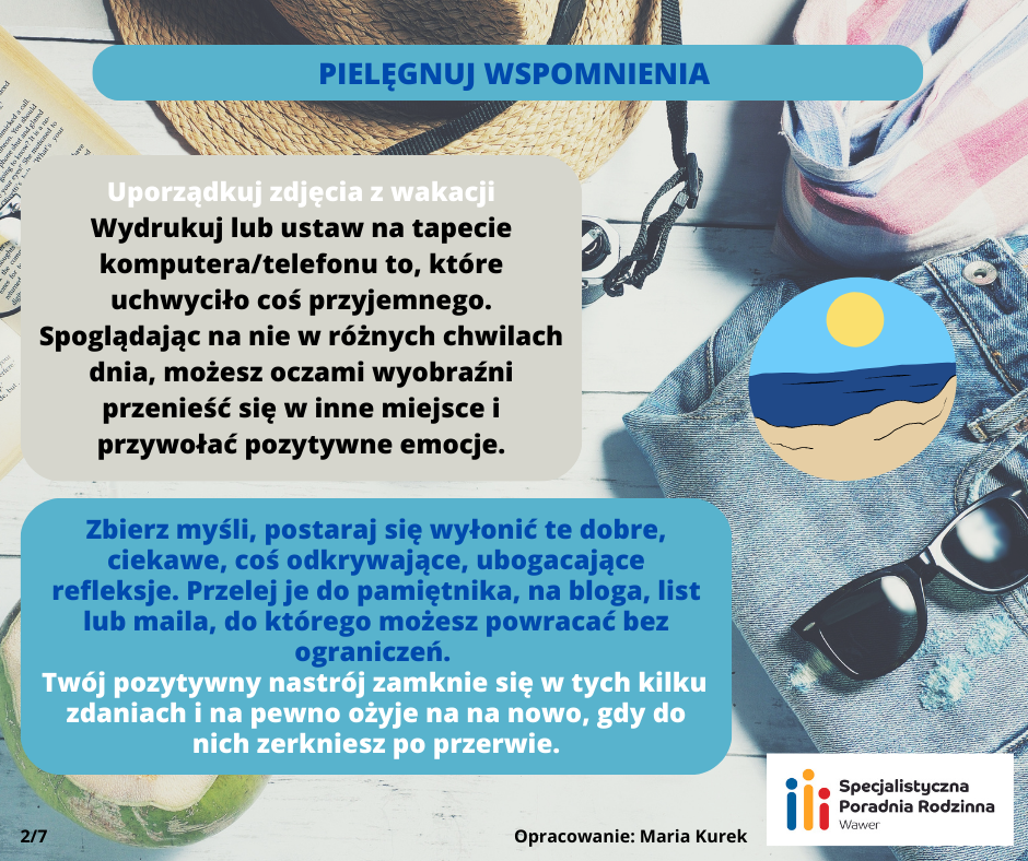 grafika z tekstem w tle kapelusz przeciwsłoneczny, okulary przeciwsłoneczne, jeansy