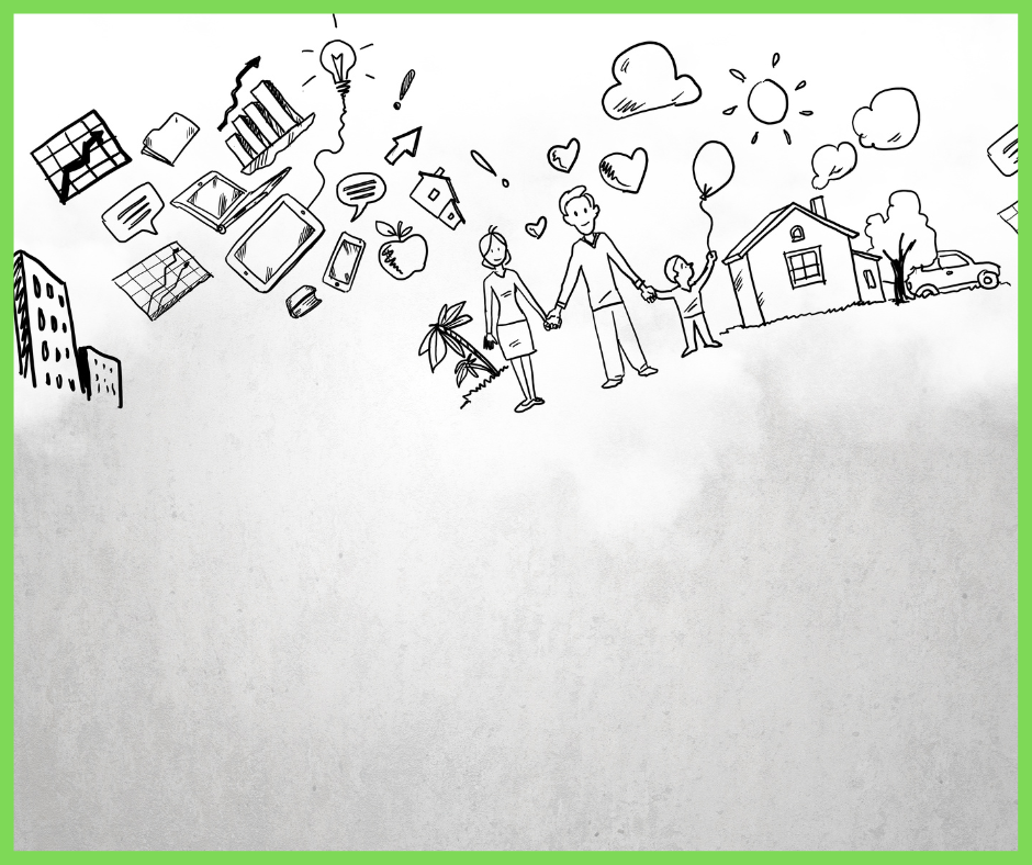 rysunek przedstawiający rodzinę