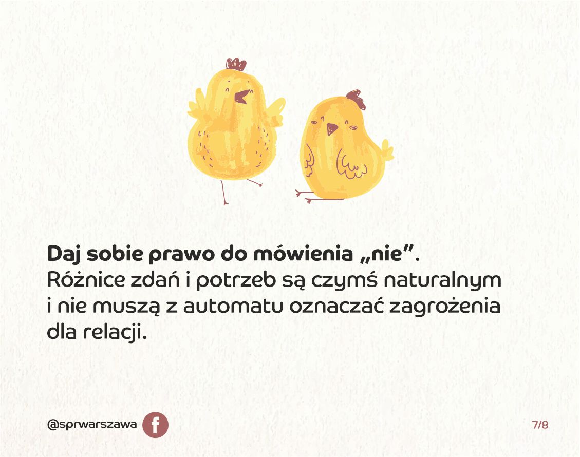 Daj sobie prawo do mówienia "nie". Różnice zdań i potrzeb są czymś naturalnym i nie muszą z automatu oznaczać zagrożenia dla relacji.