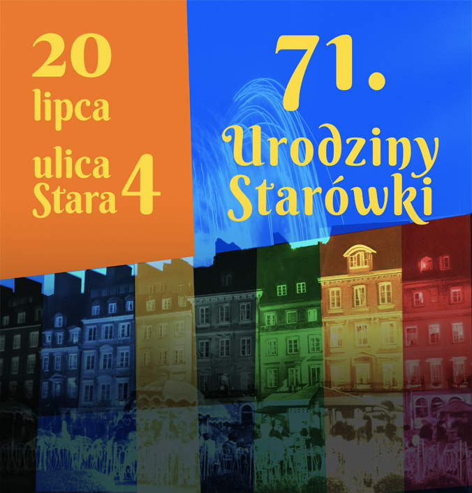 Plakat zapowiadający urodziny starówka